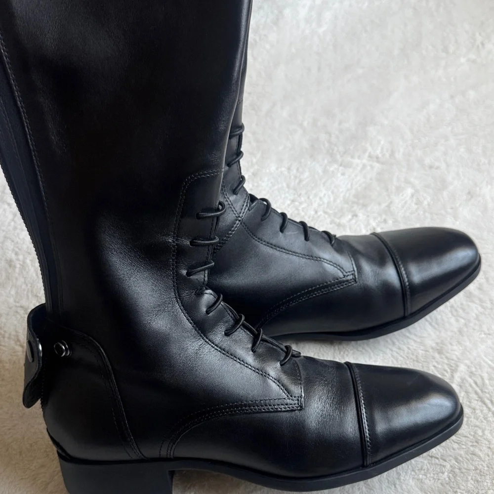 Ariat Women’s 10 US Palisade Calf: Reg Height: Short Black Tall Riding Boots - Picture 16 of 16